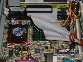 6 ViaITX800.jpg - Here is the top of the ITX board which is a Via 800mhz CPU